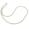 Colier Peridot cuburi fatetate cu Argint 925, 2-3mm