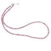Colier Turmalina roz sfere fatetate cu Argint 925, 3mm