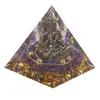 Piramida orgon Ametist cu statueta Buddha, 5cm, imagine 2