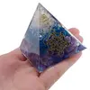 Piramida orgon Ametist si Cuart cu simbolul Cubul lui Metatron, 5cm, imagine 4