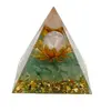 Piramida orgon Aventurin cu lotus si sfera Cuart roz, 5cm