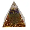 Piramida orgon cele 7 chakre cu simbolul Floarea Vietii, 5cm
