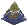 Piramida orgon Copacul vietii - Lapis lazuli si Peridot, 5cm, imagine 2