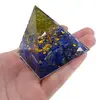 Piramida orgon Copacul vietii - Lapis lazuli si Peridot, 5cm, imagine 4