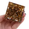 Piramida orgon Ochi de tigru cu lotus si sfera Cristal de stanca, 5cm, imagine 3