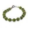 Bratara Calea Blanda - Jad 6mm, Larimar si Peridot 2-3mm, imagine 2