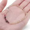 Bratara Eleganta ancorata - Cuart lemon 4mm, Cuart fumuriu 6mm si Granat Rhodolit 3mm, imagine 3