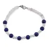 Bratara Ochii Cerului - Piatra lunii 4mm si Lapis Lazuli 6mm