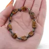 Bratara Privirea Umbrei - Obsidian fulg de nea 3mm si Ochi de tigru 10-14mm, imagine 3