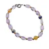 Bratara Puterea Vizionarului - Ametrin 6-8mm, Citrin si Lapis Lazuli 6mm