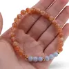 Bratara Soapta Solara - Angelit si Piatra Soarelui, 6mm, imagine 3