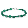 Bratara Tacerea Naturii - Onix verde 6-10mm si Obsidian fulg de nea 3mm, imagine 2