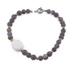 Bratara Viziune Celesta - Iolith 6mm si Opal alb 13-15mm