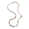 Colier Piatra lunii mix heishi 6mm si sfere 4-5mm