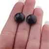 Cercei cu surub Goldstone albastru semisfere, 12mm, imagine 3