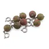 Pandantiv / Breloc cu Unakit mat sfera, 10mm, imagine 2