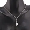 Pandantiv Howlit sfere 8mm si Obsidian fulg de nea sfere 4mm, imagine 2