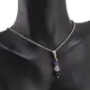 Set Cercei si Pandantiv Agat mov sfere, 6mm, imagine 3