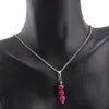Set Cercei si Pandantiv Agat roz sfere, 6mm, imagine 2