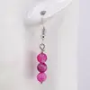 Set Cercei si Pandantiv Agat roz sfere, 6mm, imagine 3