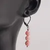 Set Cercei si Pandantiv Coral roz sfere, 6mm, imagine 2