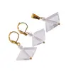Set Cercei si Pandantiv Cristal de stanca cu doua varfuri, 20-23mm