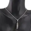 Set Cercei si Pandantiv Cuart gri sfere, 6mm, imagine 3