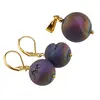 Set Cercei si Pandantiv Cuart Titan Aura sfere, 14mm