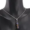 Set Cercei si Pandantiv Cuart Titan Aura sfere, 6mm, imagine 2
