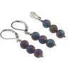 Set Cercei si Pandantiv Cuart Titan Aura sfere, 6mm