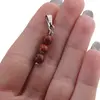 Set Cercei si Pandantiv Jasp rosu sfere, 6mm, imagine 5