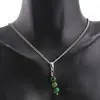 Set Cercei si Pandantiv Ochi de tigru verde sfere, 6mm, imagine 2