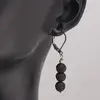 Set Cercei si Pandantiv Roca vulcanica sfere, 6mm, imagine 3
