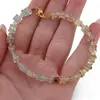 Bratara Acvamarin, Prasiolit si Peridot patratele 4-5mm, Prasiolit sfere 3mm si Hematit auriu 4mm, imagine 3
