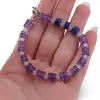Bratara Ametist cu Lapis Lazuli discuri 6mm si Piatra Lunii sfere 3mm, imagine 3