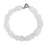 Bratara Cristal de stanca discuri 6-8mm si Cuart roz sfere fatetate 4mm