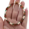 Bratara Granat Hessonit si Opal discuri 4-5mm, Onix verde sfere 3mm, imagine 3