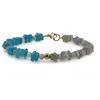 Bratara Labradorit, Apatit patratele 5mm si Labradorit sfere 4mm, imagine 2