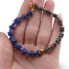 Bratara Lapis lazuli si Pirita discuri 6-7mm si Lapis lazuli sfere 4mm, imagine 3