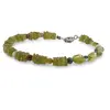 Bratara Peridot patratele 4-5mm si neuniform 5-7mm cu Mix cristale sfere 3mm, imagine 2