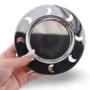 Farfurie metalica decorativa vintage cu decupaje in forma de luna, 13cm, imagine 2