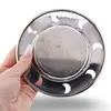 Farfurie metalica decorativa vintage cu decupaje in forma de luna, 13cm, imagine 3