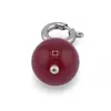 Pandantiv / Breloc cu Agat roz sfera, 10mm, imagine 2