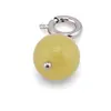 Pandantiv / Breloc cu Jad galben sfera, 10mm, imagine 2