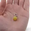 Pandantiv / Breloc cu Jad galben sfera, 10mm, imagine 3