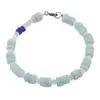 Bratara Amazonit si Lapis Lazuli discuri 5-6mm cu Piatra Lunii sfere 3mm