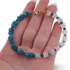 Bratara Apatit cu Cuart roz patratele 5mm si Apatit sfere 3mm, imagine 3