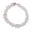 Bratara Cuart roz fatetat 10-11mm si discuri fatetate 4mm