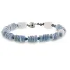 Bratara Opal albastru discuri 6mm si Lapis Lazuli sfere 3mm, imagine 2