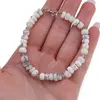 Bratara Opal dendritic discuri fatetate 6mm si Apatit sfere 3mm, imagine 3
